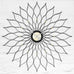 Sunflower wall clock (black) des. George Nelson, 1948 - 1960 (made by Vitra)