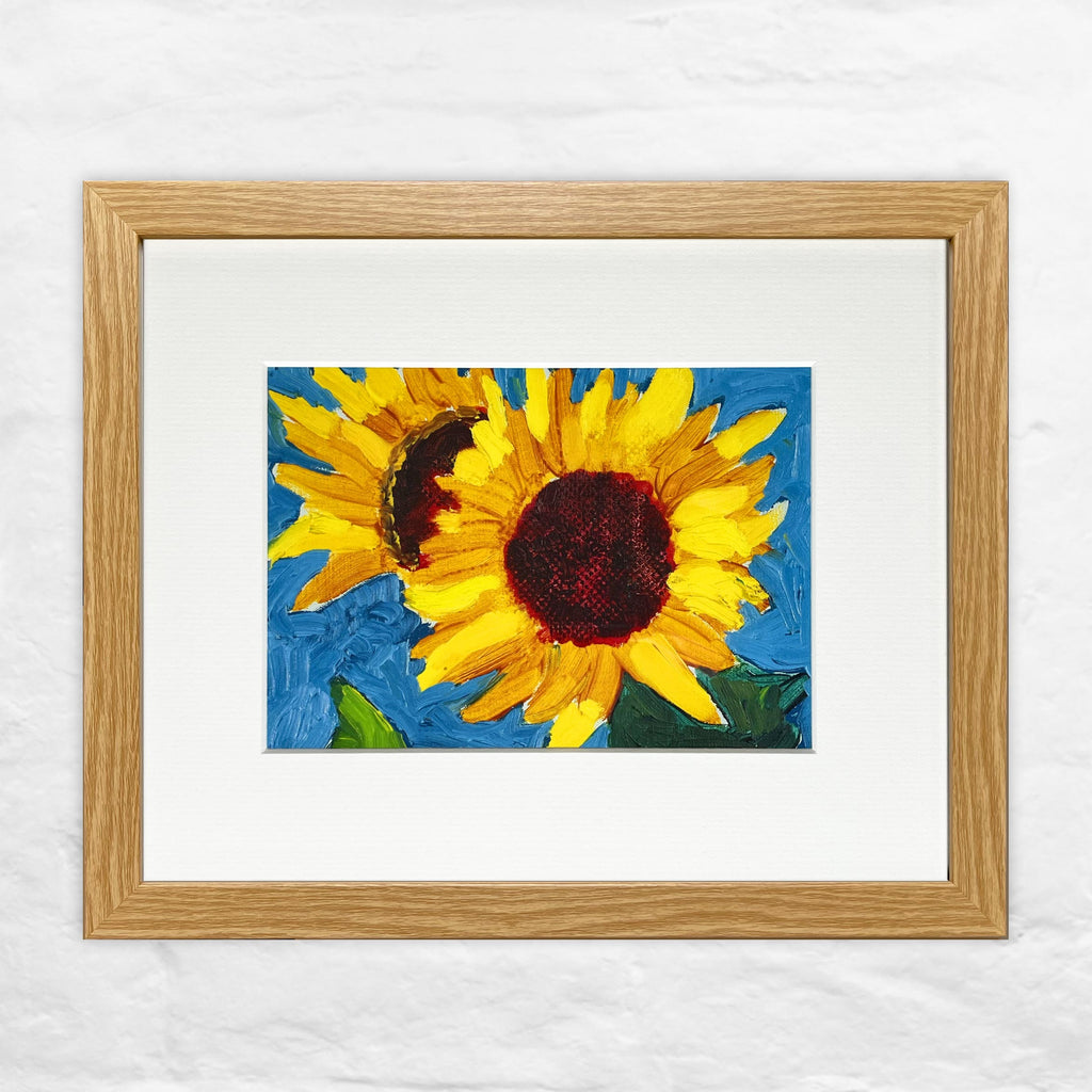 Sunflowers for Hope & Joy (Mini-Frame) by David Hockney
