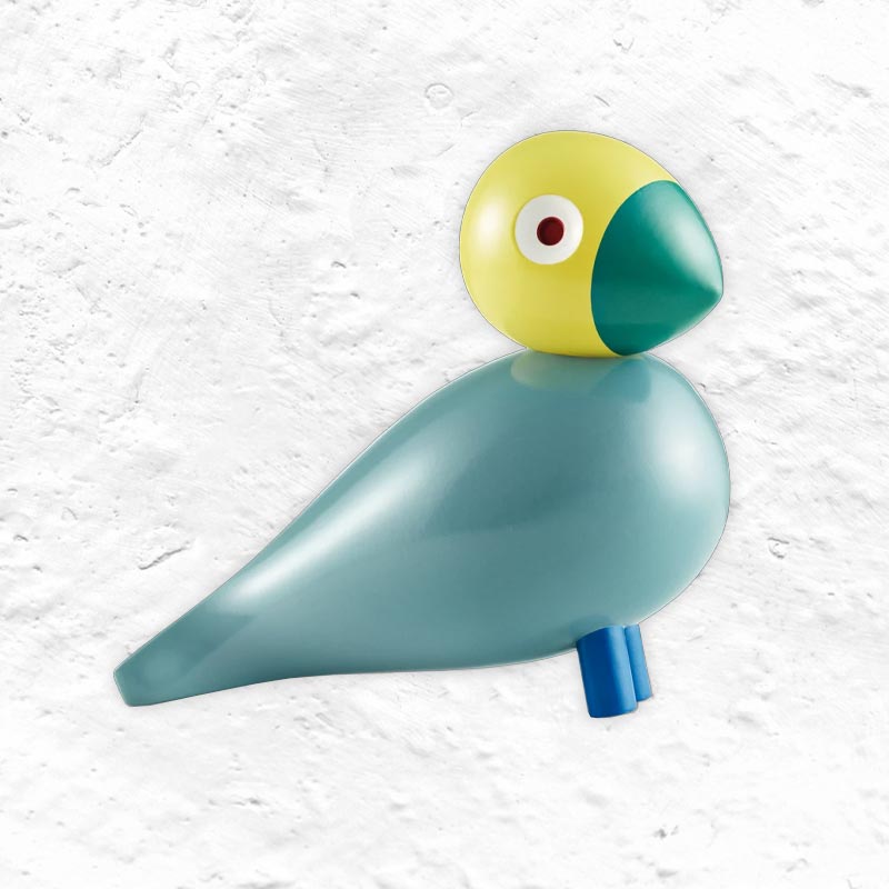 Sunshine Songbird - blue, yellow and turquoise - des. Kay Bojesen