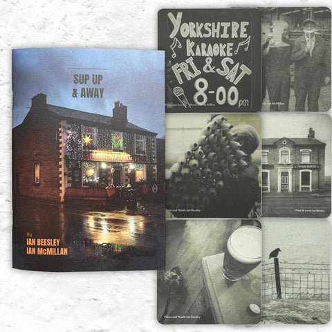 Sup Up & Away Chapbook and Beer Mat bundle by Ian Beesley and Ian McMillan - exclusive