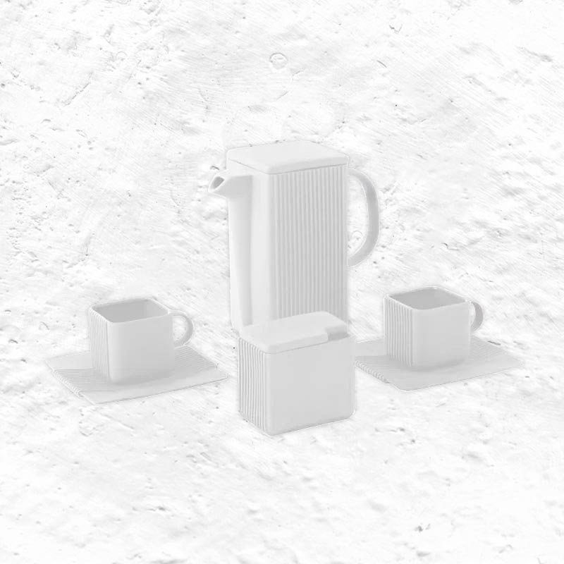 System Coffee Set - White - des. Marek Cecula, Polskie Fabryki Porcelany – Ćmielów Design Studio