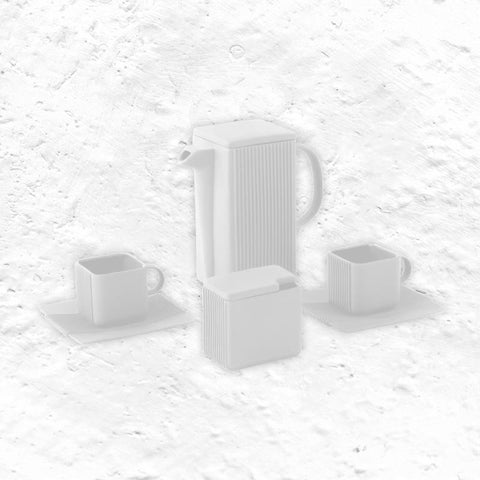 System Coffee Set - White - des. Marek Cecula, Polskie Fabryki Porcelany – Ćmielów Design Studio