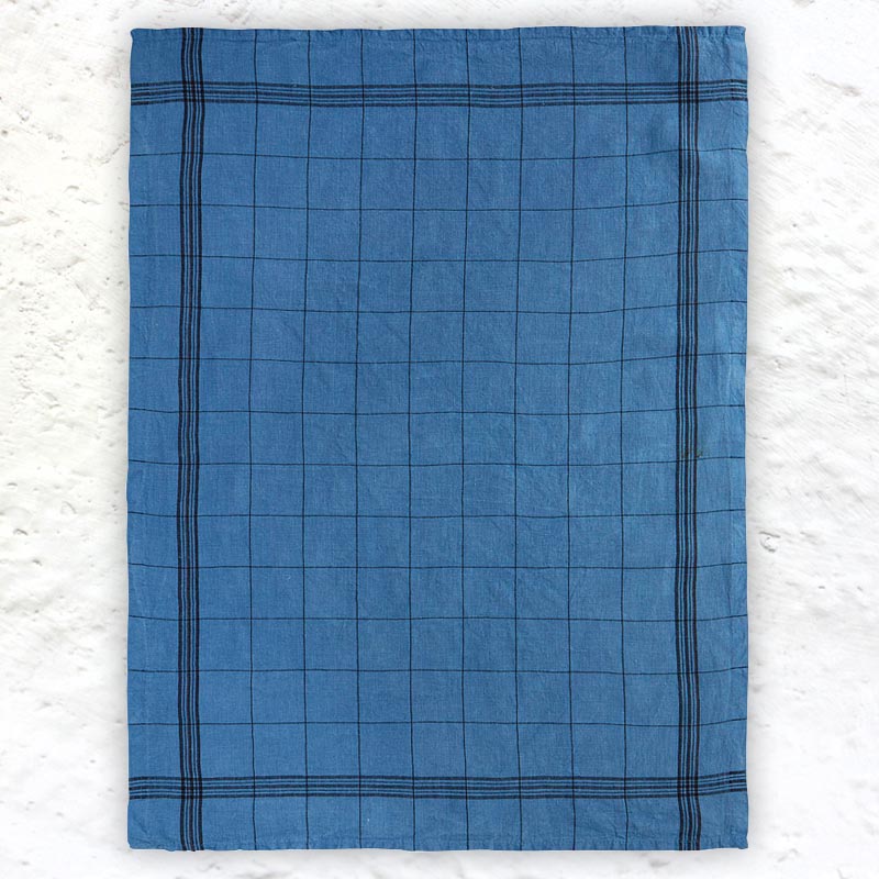 Bistrot Blue 100%  Linen Tea Towel  by Charvet Editions