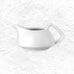 TAC Creamer - White Porcelain - des. Walter Gropius, produced by Rosenthal