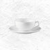 TAC Cup & Saucer - White Porcelain - des. Walter Gropius, produced by Rosenthal