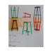 Taburete 8 Bar Stool - Low - Soft Jade Powder Coated Base / Lacquered Oak Veneer Seat, des. Marc Morro for HAY