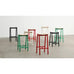 Taburete 8 Bar Stool - Low - Soft Jade Powder Coated Base / Lacquered Oak Veneer Seat, des. Marc Morro for HAY