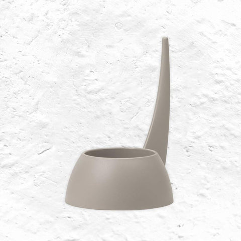"Tail" Dog Bowl - Dove Grey - by United Pets