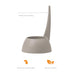 "Tail" Dog Bowl - Dove Grey - by United Pets