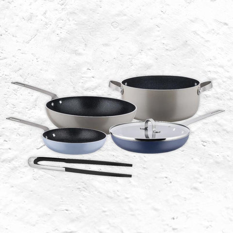 Tama Recycled Aluminium Cookware Set - 5 Pieces - des. Guilio Iachetti for Alessi