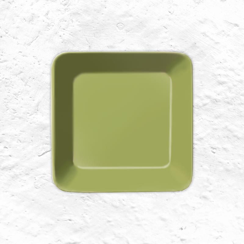 Teema square dish -  olive, 16.4 cm - by Iittala