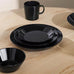 Teema Dessert plate - black, 21cm - des. Kaj Franck, made by Iittala