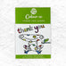 Thank You Colour-in Postcard Pocket Book