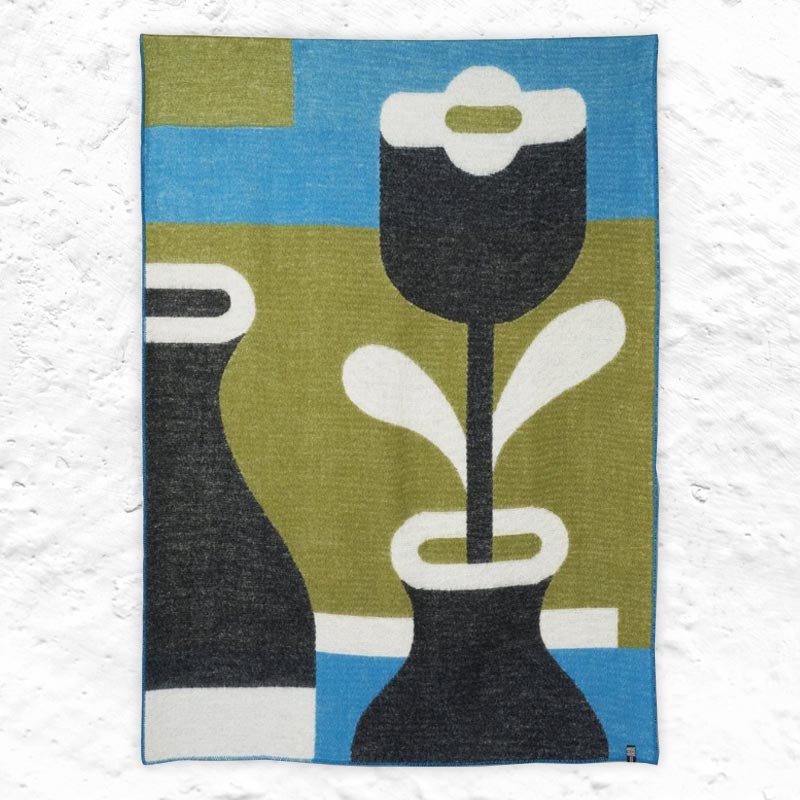 The Flower wool blanket / throw des. Jacco Bunt for ZigZagZurich