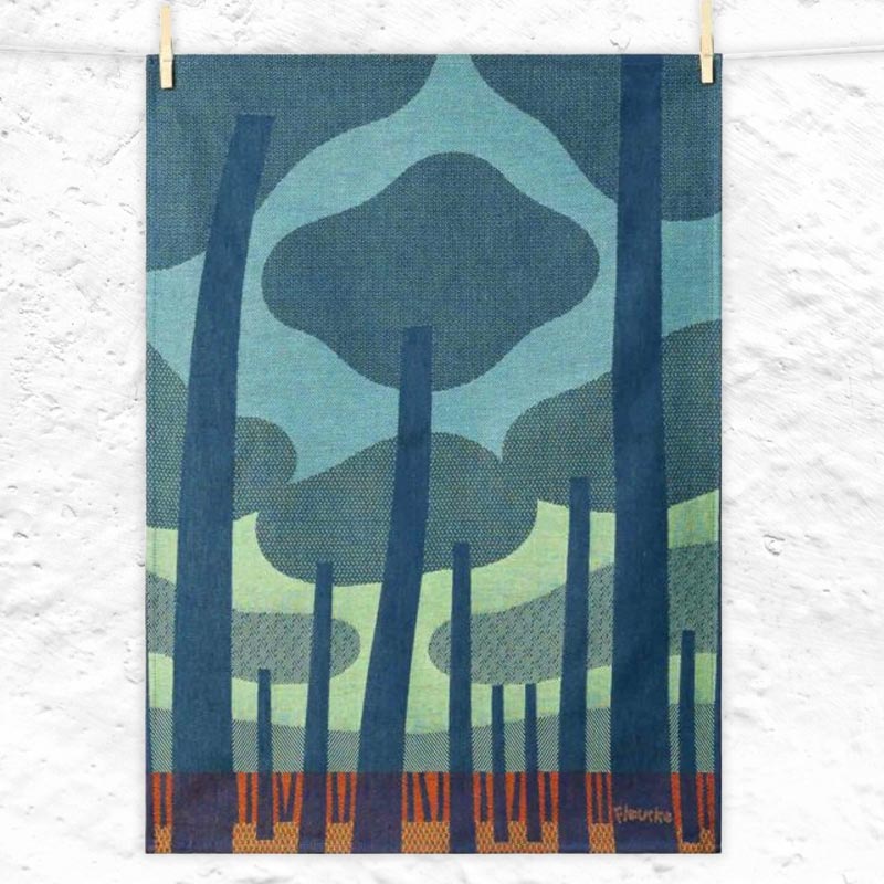 Thistle (Chardon) Tea Towel, by Tissage Moutet