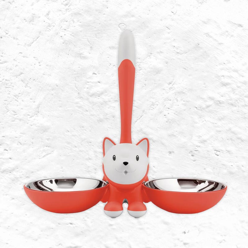 Tigrito Cat Bowl - Red Orange - des. Miriam Mirri for Alessi