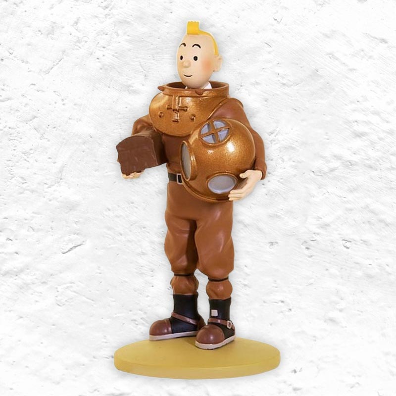 TinTin polyresin model - Diver suit from Red Rackham’s Treasure.