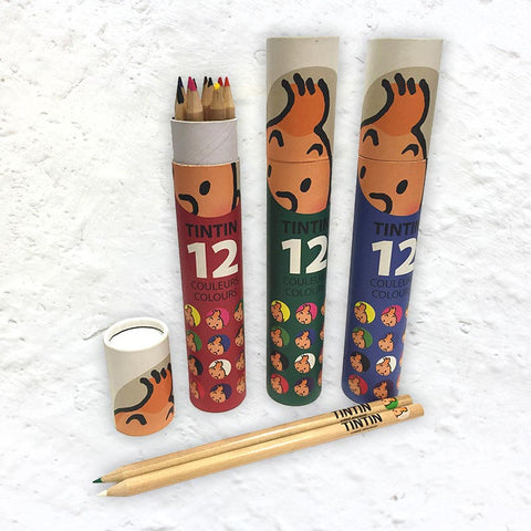 TinTin - 12 colouring pencils