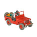 Tintin Red Willy's Jeep from Land of Black Gold - model car