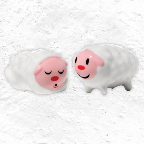 Tiny Little Sheep Christmas Figurines - des. Massimo Giacon & LPWK (made by Alessi)