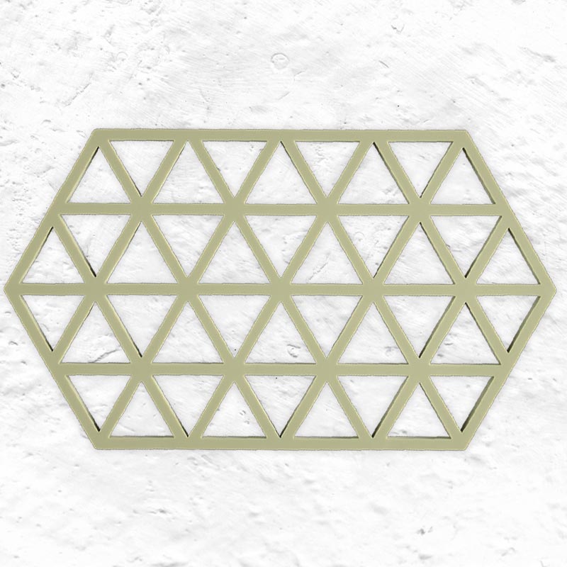 Triangles Trivet - Double - Matcha Green - by Zone Denmark