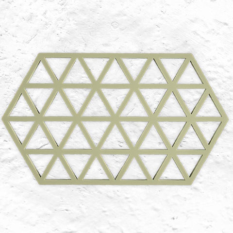 Triangles Trivet - Double - Matcha Green - by Zone Denmark