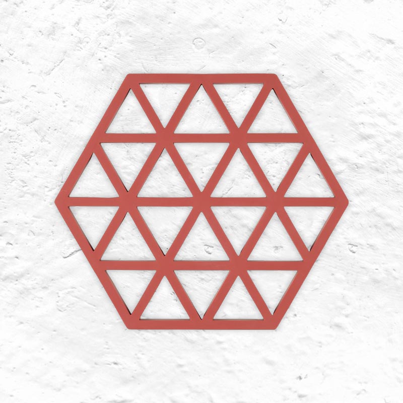 Triangles Trivet - Burned Red - by Zone Denmark
