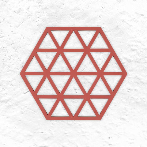 Triangles Trivet - Burned Red - by Zone Denmark