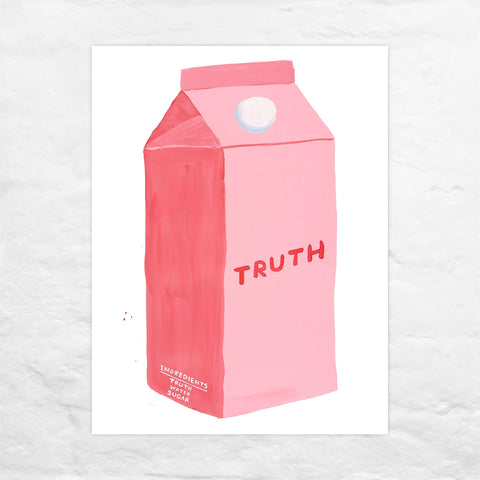 Truth poster by David Shrigley