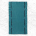 Bon Appetit 100% Linen Tea Towel in Turquoise/Black by Charvet Editions