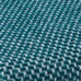 Twill Silver grey & Emerald Pure New Wool Throw by Tweedmill