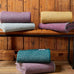 Twill Silver grey & Emerald Pure New Wool Throw by Tweedmill