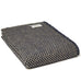 Twill Oatmeal & Navy Pure New Wool Throw by Tweedmill
