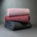 Twill Oatmeal & Navy Pure New Wool Throw by Tweedmill