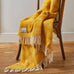 Twist Yellow Pure New Wool Throw by Tweedmill