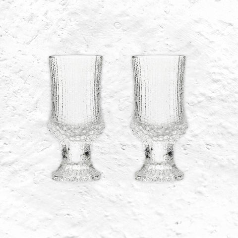 Ultima Thule Set of 2 White Wine Glasses -16 cl - des. Tapio Wirkkala, 1968, for Iittala