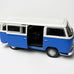 VW Bus Model Car in blue/red/orange