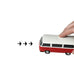 VW Bus Model Car in blue/red/orange