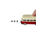 VW Bus - small - Model Car in red/orange/yellow/blue