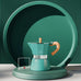 Venezia 3 Cup Espresso Maker - Smoke Green - by Gnali & Zani