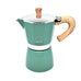 Venezia 6 Cup Espresso Maker - Smoke Green - by Gnali & Zani