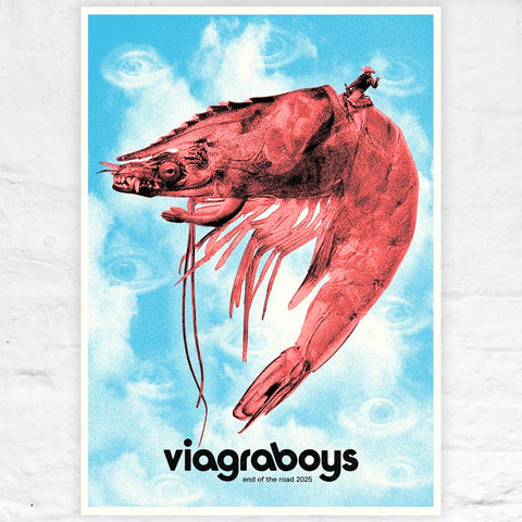 Viagra Boys poster by Tommy Davidson-Hawley - artist's proofs signed by Davidson-Hawley