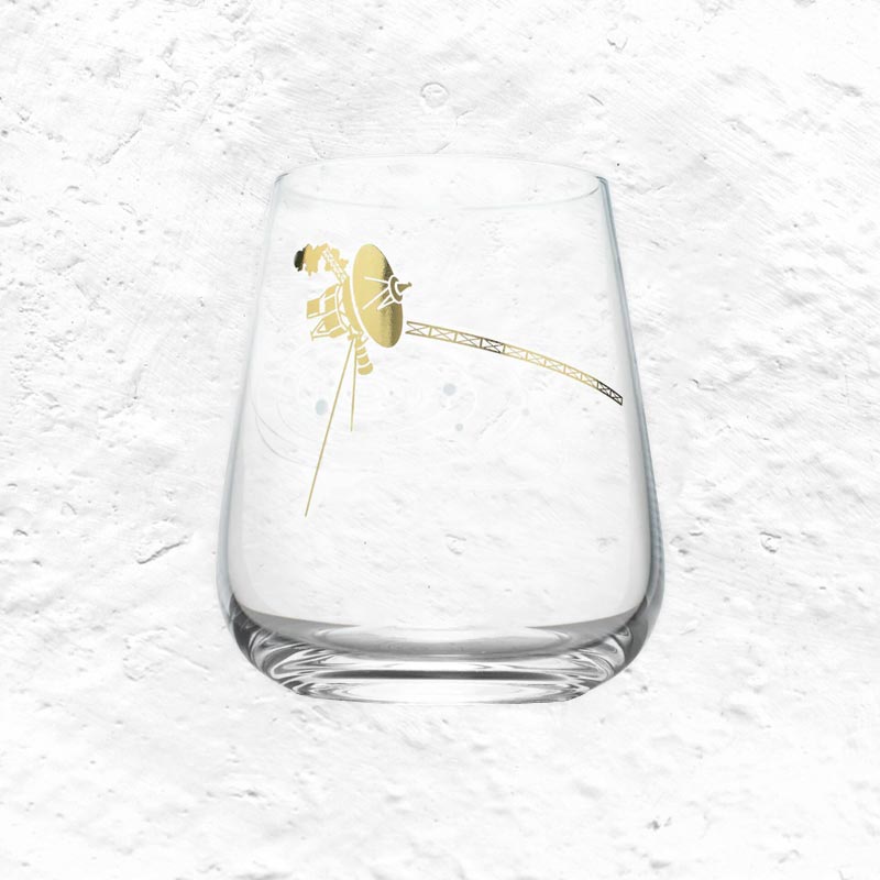 Voyage to the Unknown Stemless Wine Glass by Cognitive Surplus