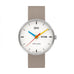 Simplex Watch - Mesh Strap - Red, Blue and Yellow hands - by Walter Gropius