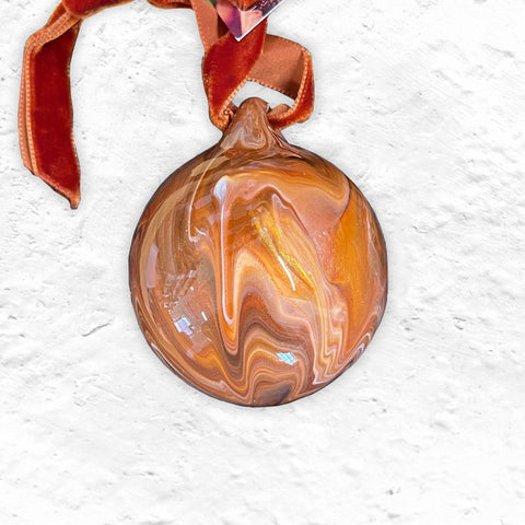 Warm Cinnamon Bauble, by Ashleigh Weller