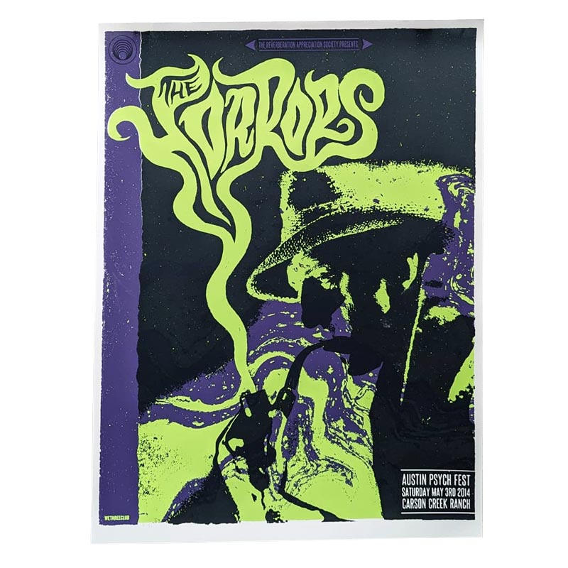 The Horrors poster by WeThreeClub - 3 colour screen print, artist's pr ...