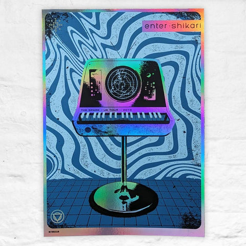 Enter Shikari poster by WeThreeClub - 3 colour screenprint, artist's proof signed by WeThreeClub