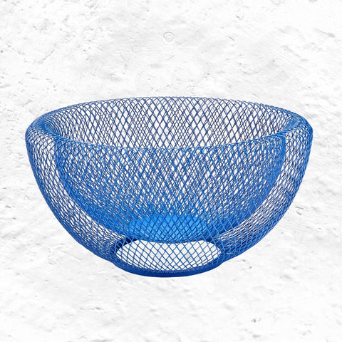 Wire Mesh Bowl - Blue - by MoMA