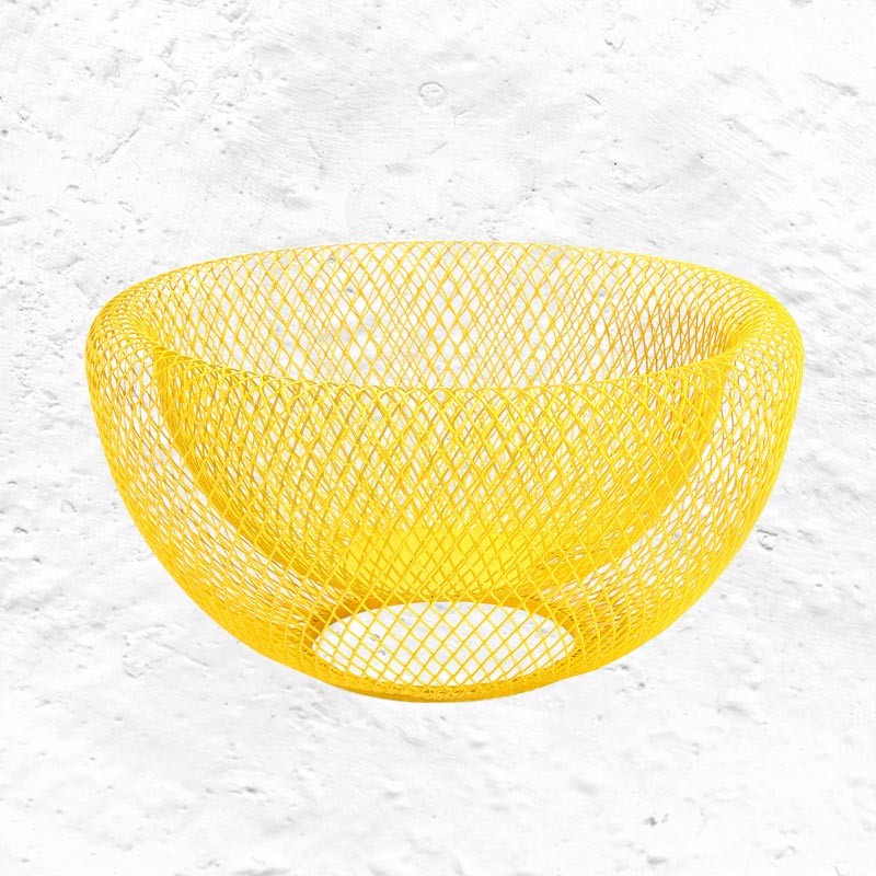 Wire Mesh Bowl - Yellow - by MoMA