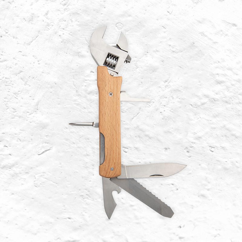 Wooden Wrench Multi-tool - by Kikkerland